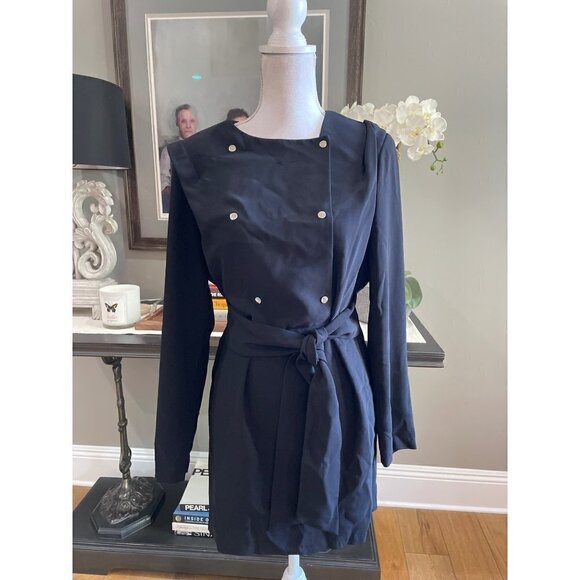 Amanda Uprichard Franconia Dress Black Womens Size Small - Picture 5 of 13